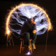 Illustration for article titled Strangely, The Man In This Electrifying Photo Is Not Dead Today
